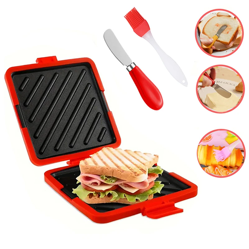 Kitchen Gadgets Baking - 3pack Food Grade Sandwich Toaster with