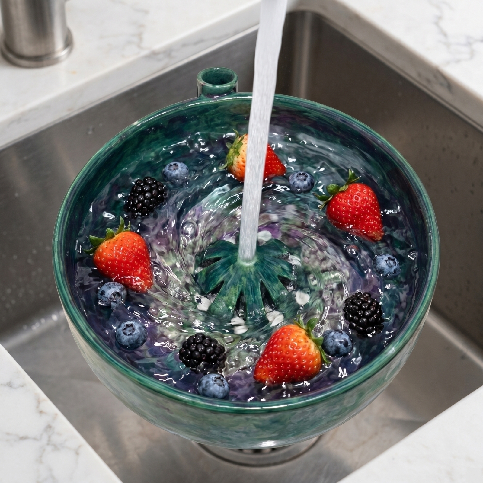 Kitchen Gadgets Save Time - Automatic Berry Vortex Bowl Vegetable Fruit