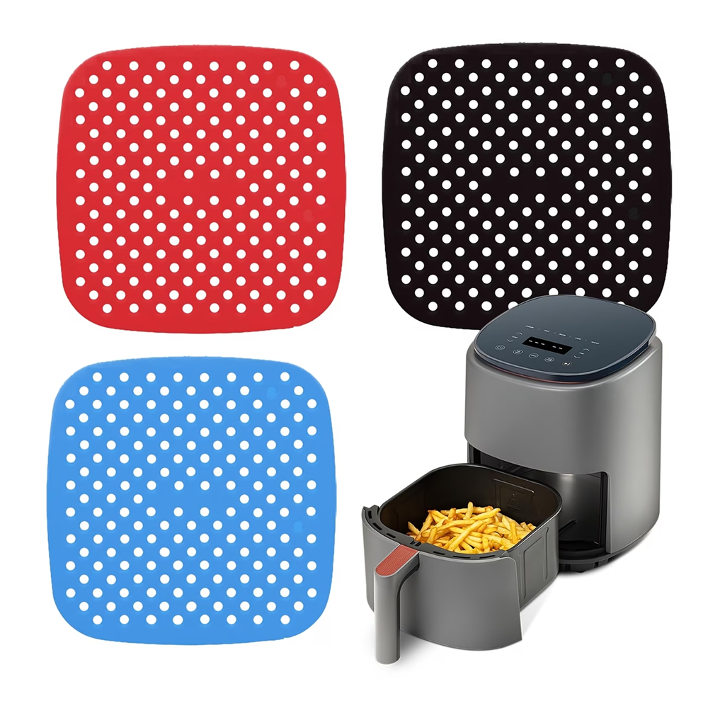 Kitchen Gadgets Baking - Reusable Air Fryer Pad, Silicone Non-stick