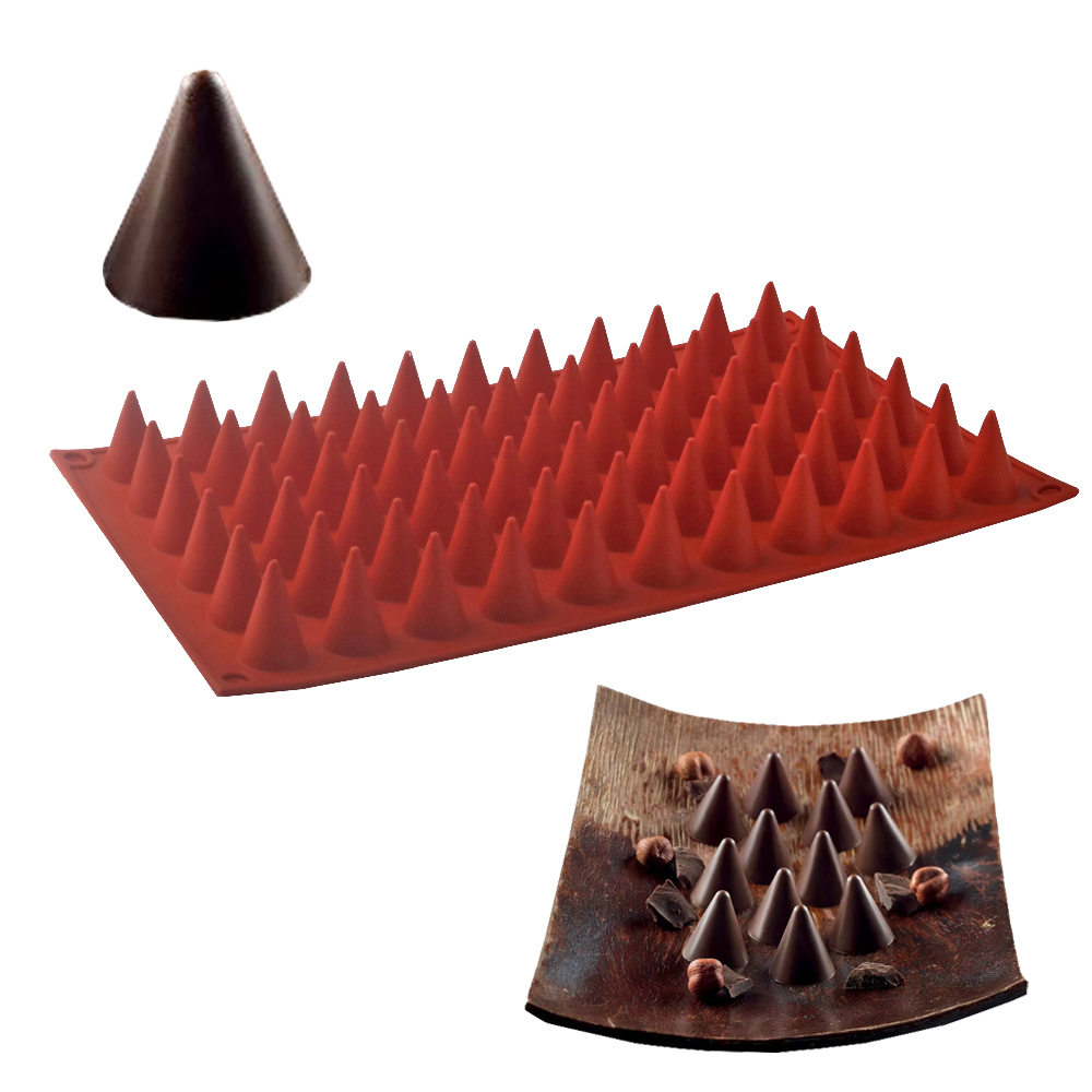 Kitchen Gadgets Baking - 66-Cells Cone Chocolate Baking Mold Food