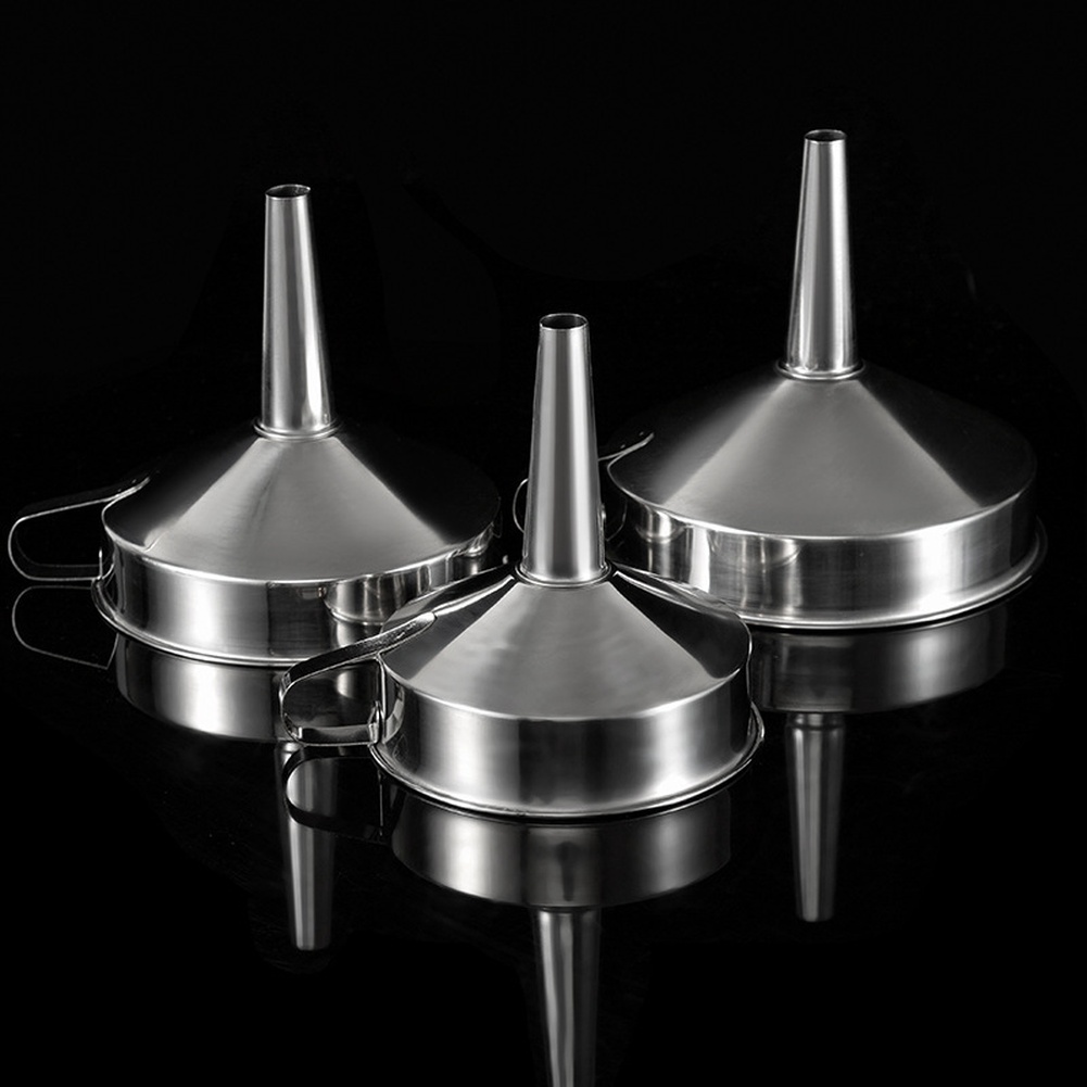 Kitchen Handy Gadgets - 1Pc Stainless Steel Cooking Oil Funnel