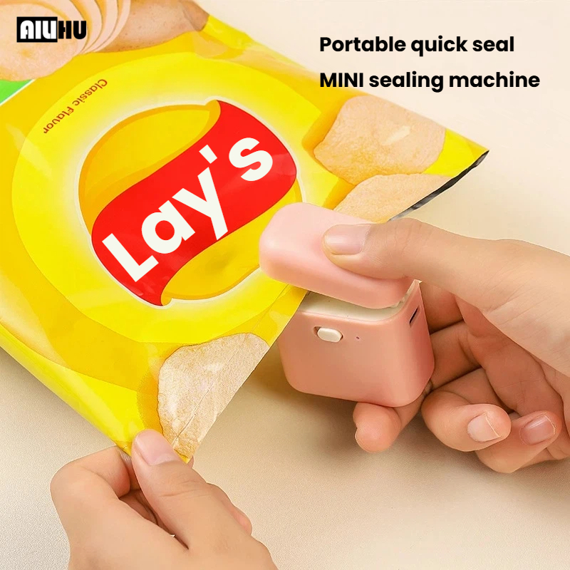 Kitchen Gadgets Built In - Rechargeable Mini Bag Sealer Portable Heat