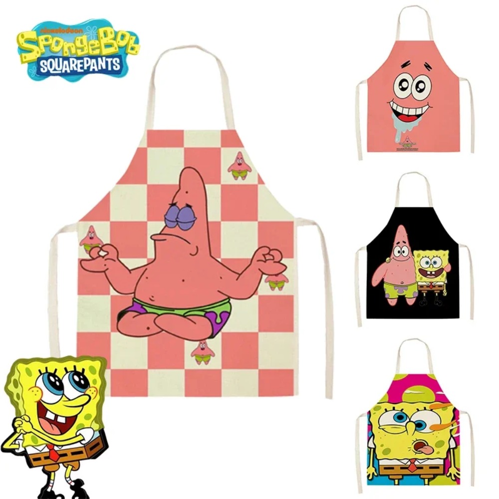 Kitchen Handy Gadgets - SpongeBob Patrick Kitchen Aprons for Adults