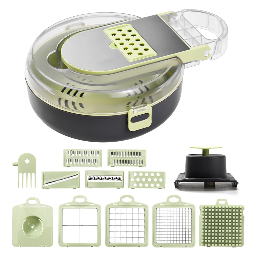 Kitchen Gadgets Save Time - Vegetable Chopper with Container Multifunctional 13