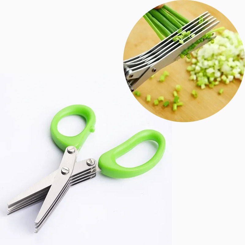 Kitchen Gadgets Save Time - Time Saving Herb Scissors 5 Blades