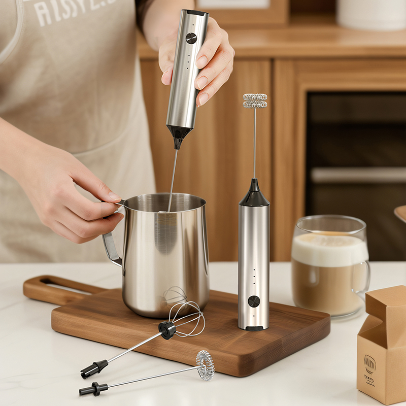 Milk Frother - Cliton Stainless Steel Mini Automatic Milk