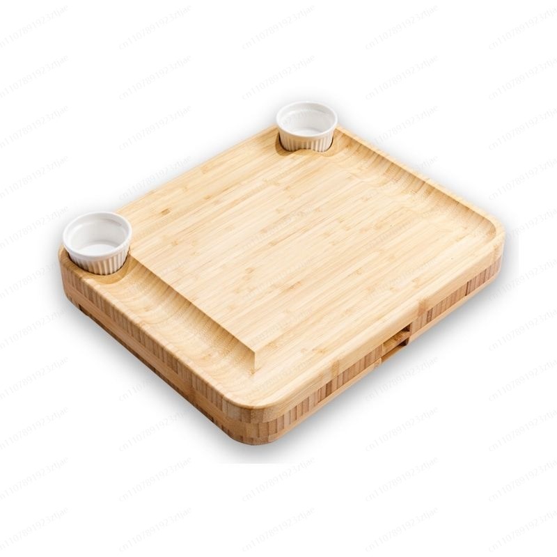 Bamboo Cutting Board - 3-Drawer Bamboo Cheese & Cutting Board