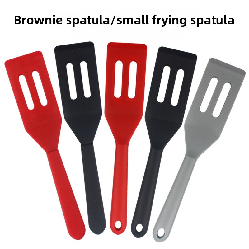 Kitchen Gadgets For Small Kitchens - Small Silicone Brownie Spatula, Slotted Pan