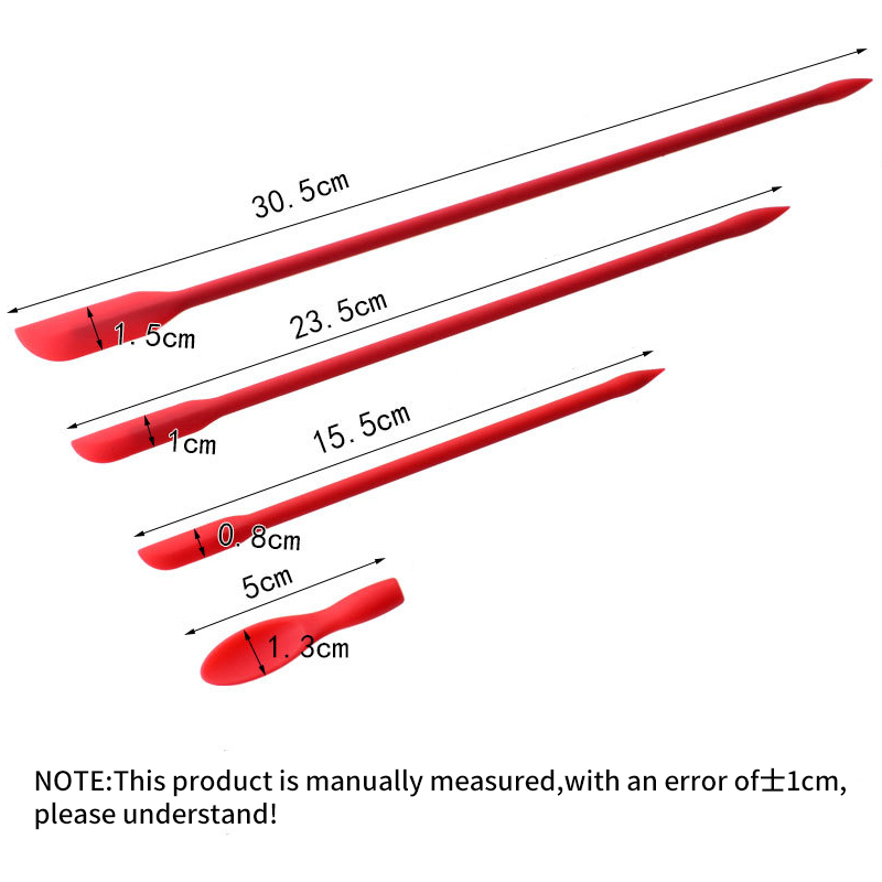 Kitchen Gadgets For Small Kitchens - Holaroom 3PCS/6PCS Silicone Spatula Double-headed Scoop