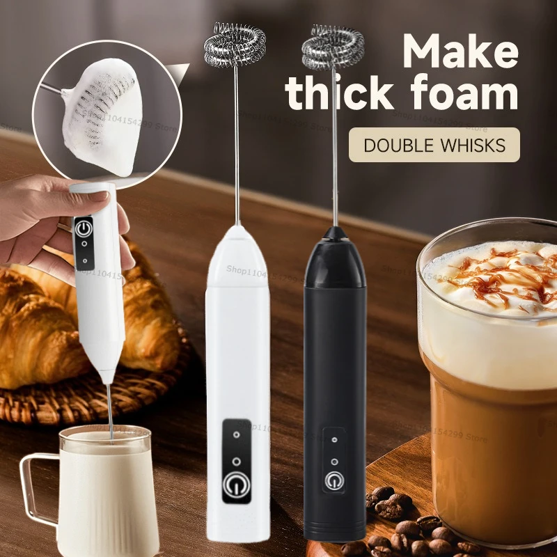 Milk Frother - Wireless Milk Frothers Electric Handheld Blender