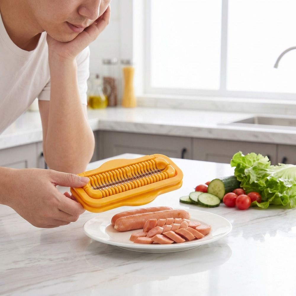 Kitchen Gadgets Save Time - Multi-functional Stainless Steel Ham Slicer Efficient