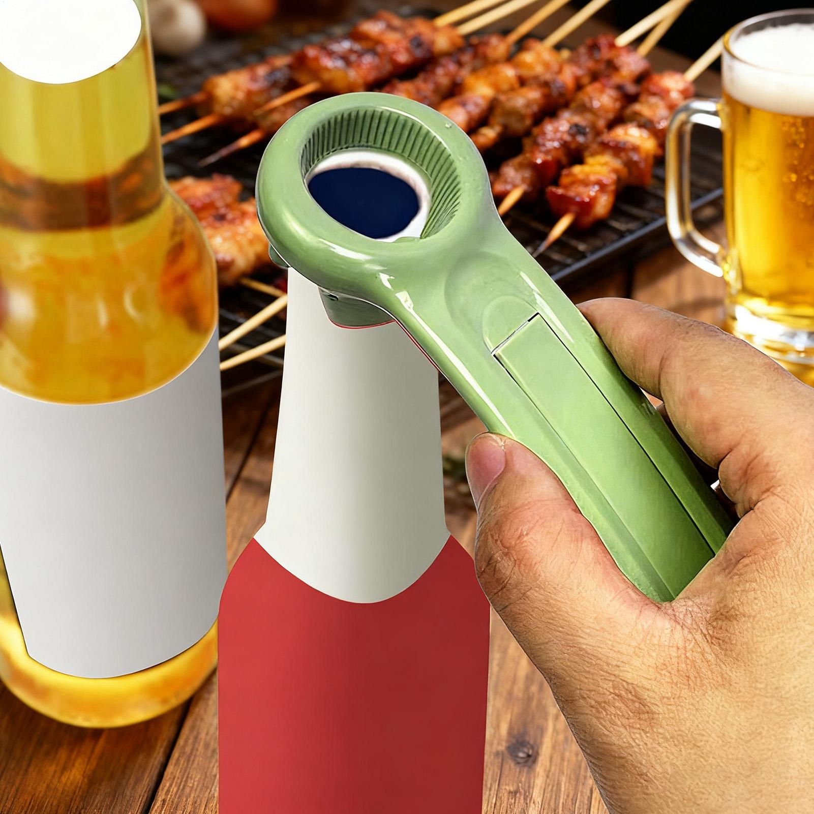 Kitchen Gadgets Built In - Green Multipurpose Bottle Opener Portable Non