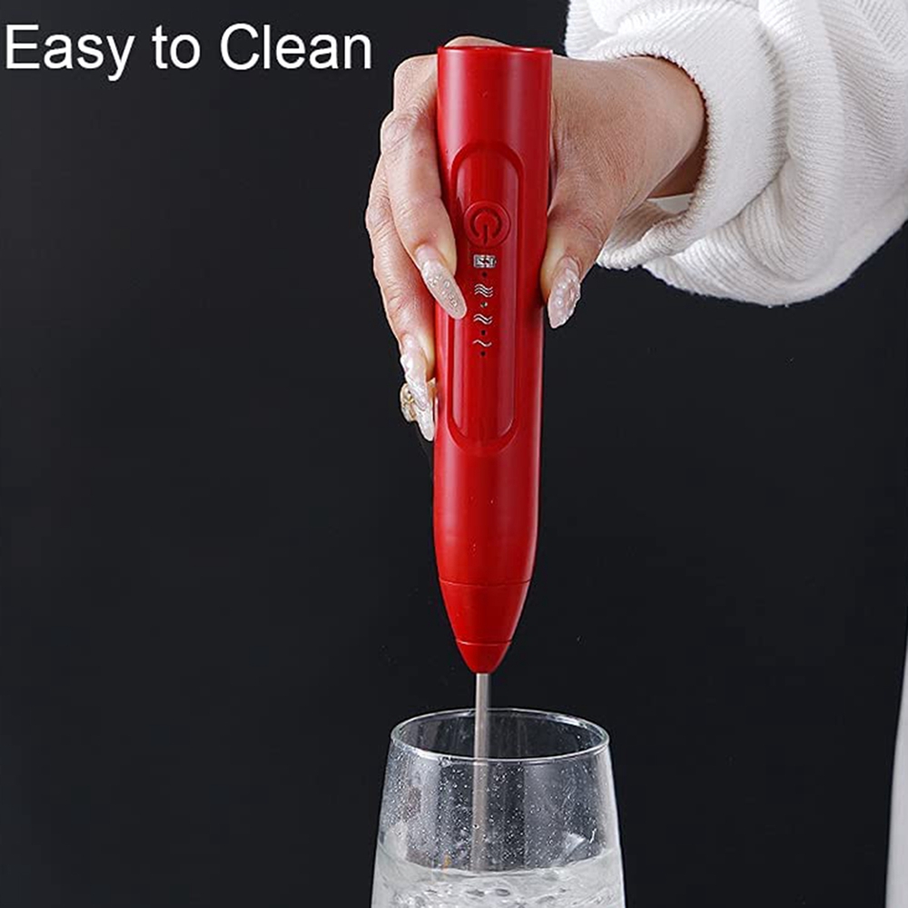 Milk Frother - ABRE-Electric Milk Frother,Coffee Frother Handheld Rechargeable