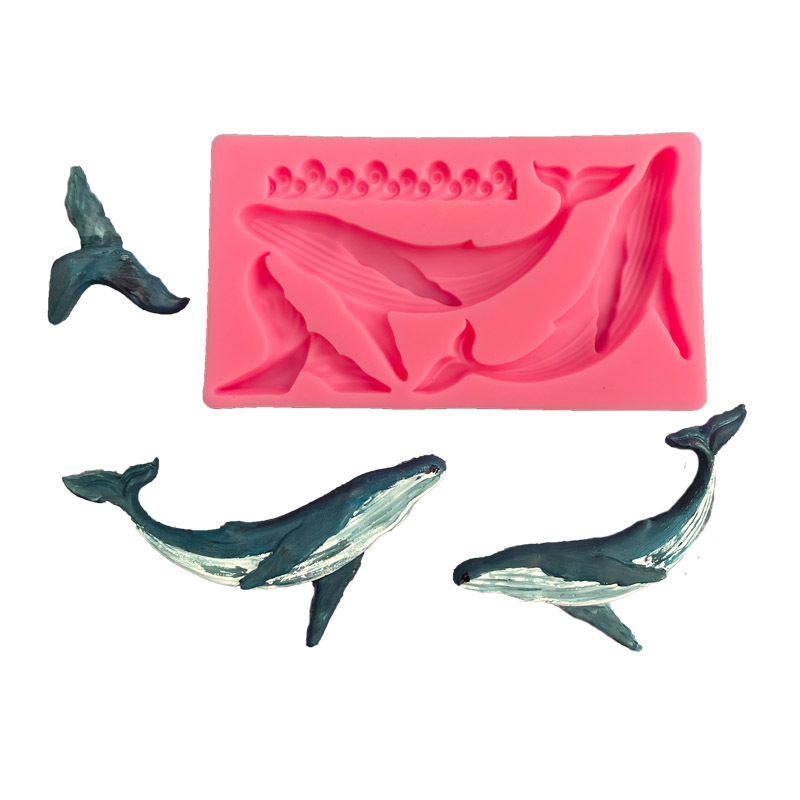 Kitchen Gadgets Baking - DIY Whale Silicone Mold Ocean Series