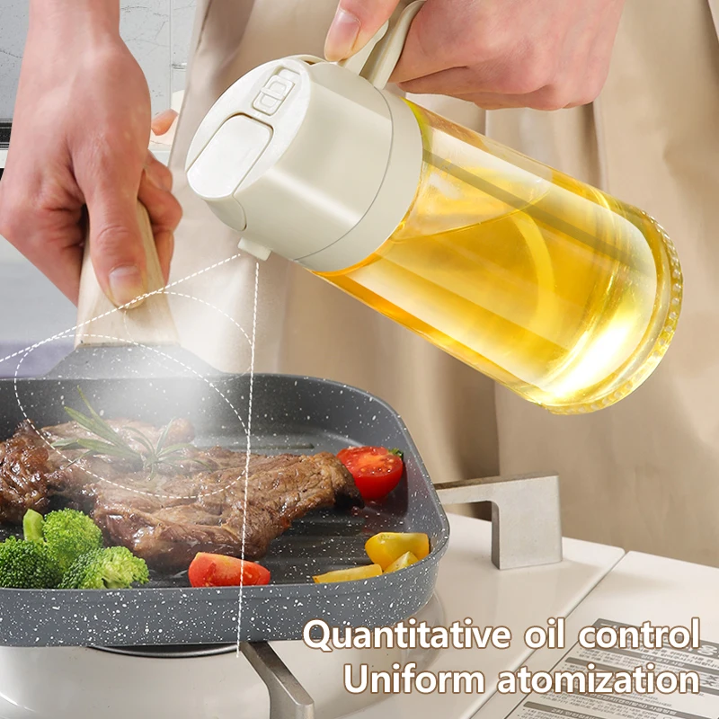 New 470ml Oil Spray Pot 2-in-1 - Kitchen Gadgets Oil Spray recension och pris