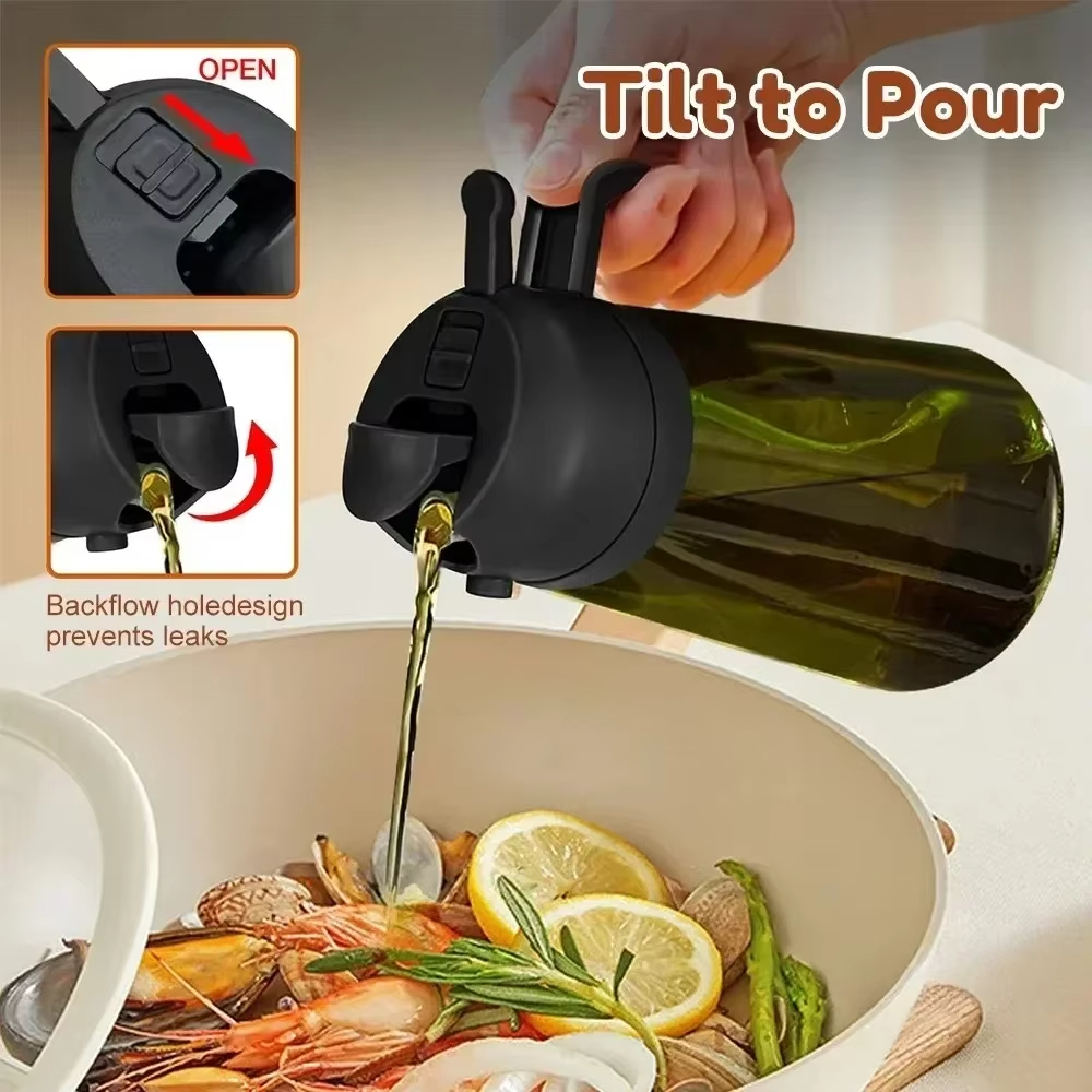 2 in 1 Olive Oil Dispenser Bot - Kitchen Gadgets Oil Spray recension och pris