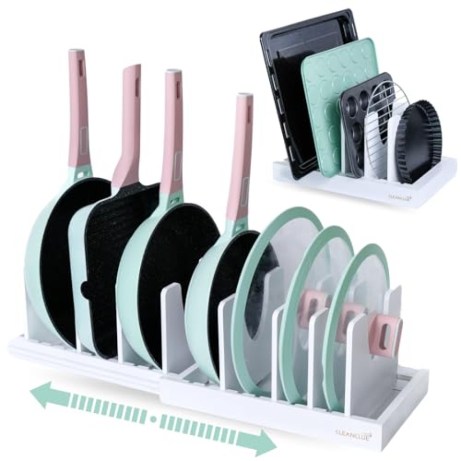 Pots and Pans Organizer under  - Bamboo Cutting Board recension och pris