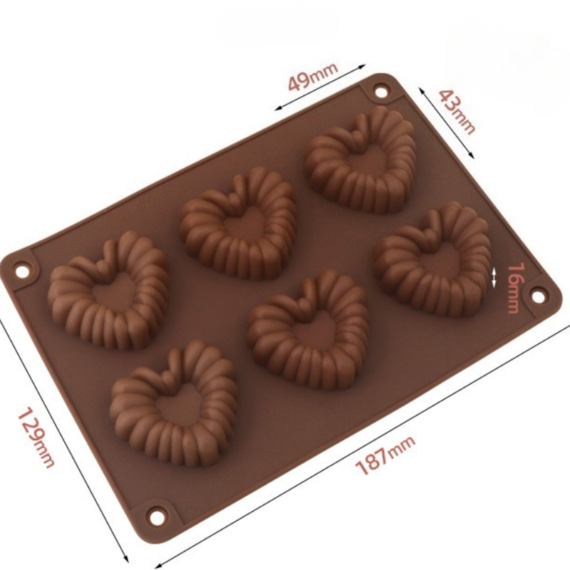 Heart-shaped Silicone Chocolat - Kitchen Gadgets Baking recension och pris