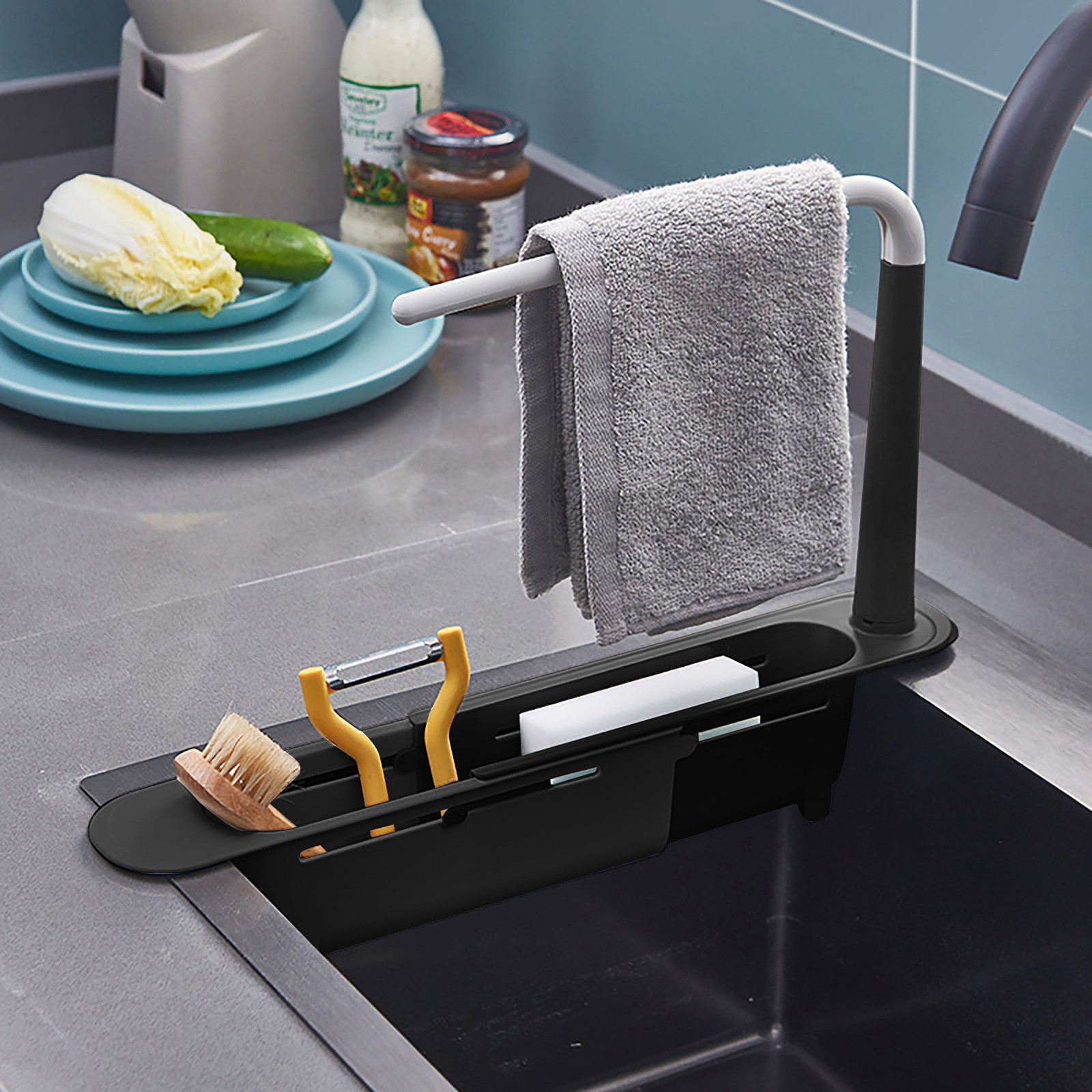 elescopic Sink Shelf Drainer R - Kitchen Gadgets Holder recension och pris