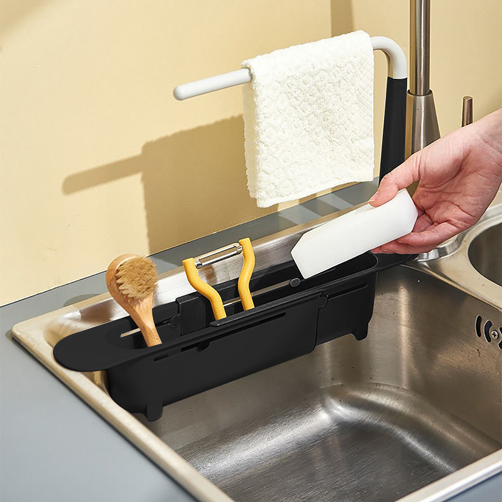 elescopic Sink Shelf Drainer R - Kitchen Gadgets Holder recension och pris