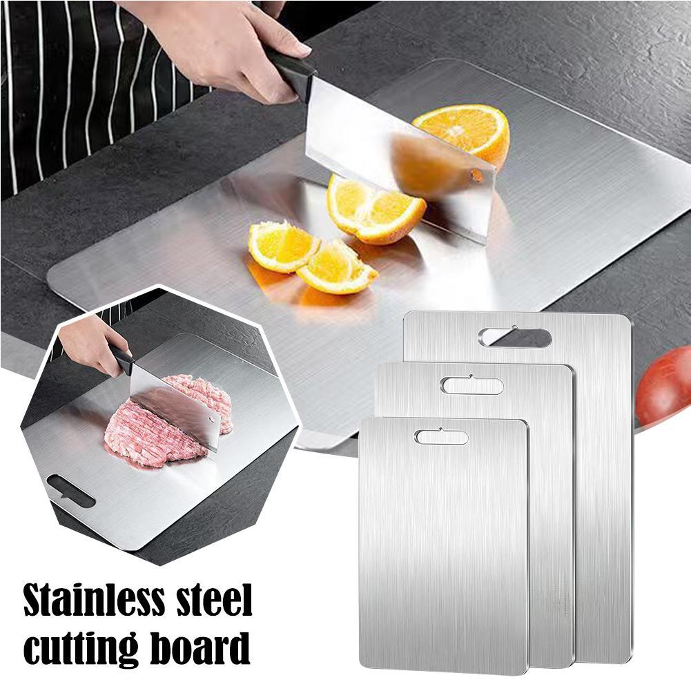 Thickened Stainless Steel Cutt - Bamboo Cutting Board recension och pris