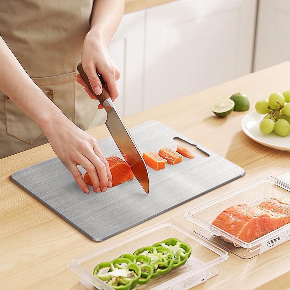 Thickened Stainless Steel Cutt - Bamboo Cutting Board recension och pris