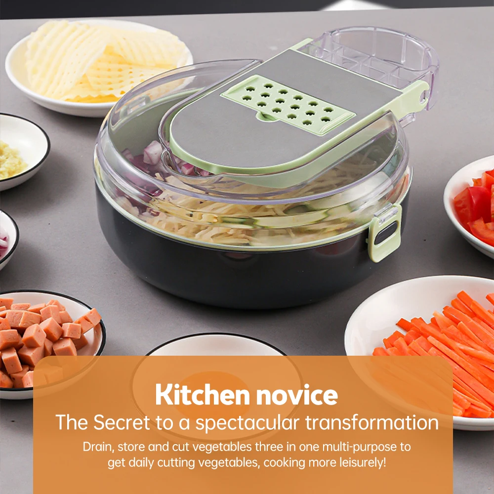 Vegetable Chopper with Contain - Kitchen Gadgets Save Time recension och pris