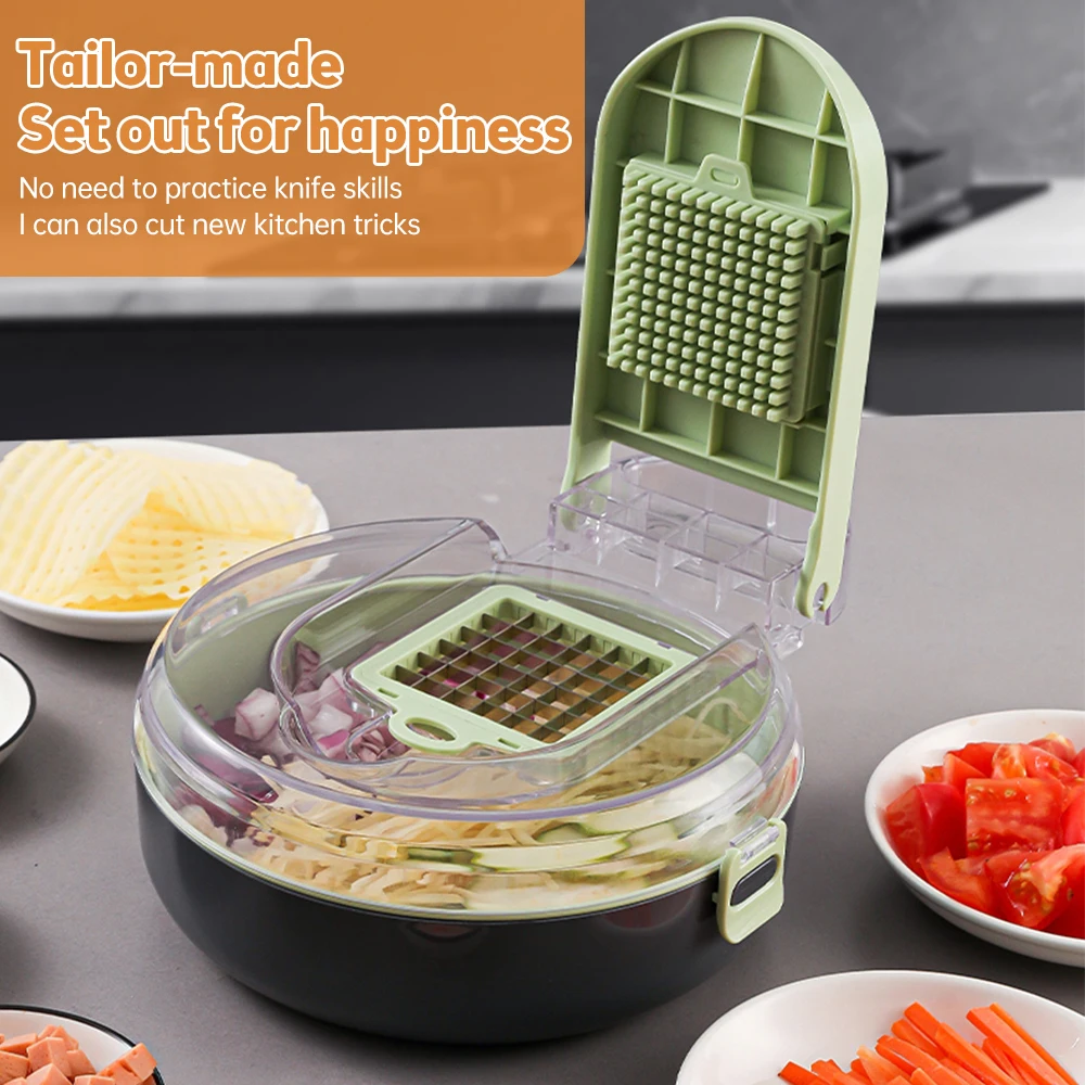 Vegetable Chopper with Contain - Kitchen Gadgets Save Time recension och pris