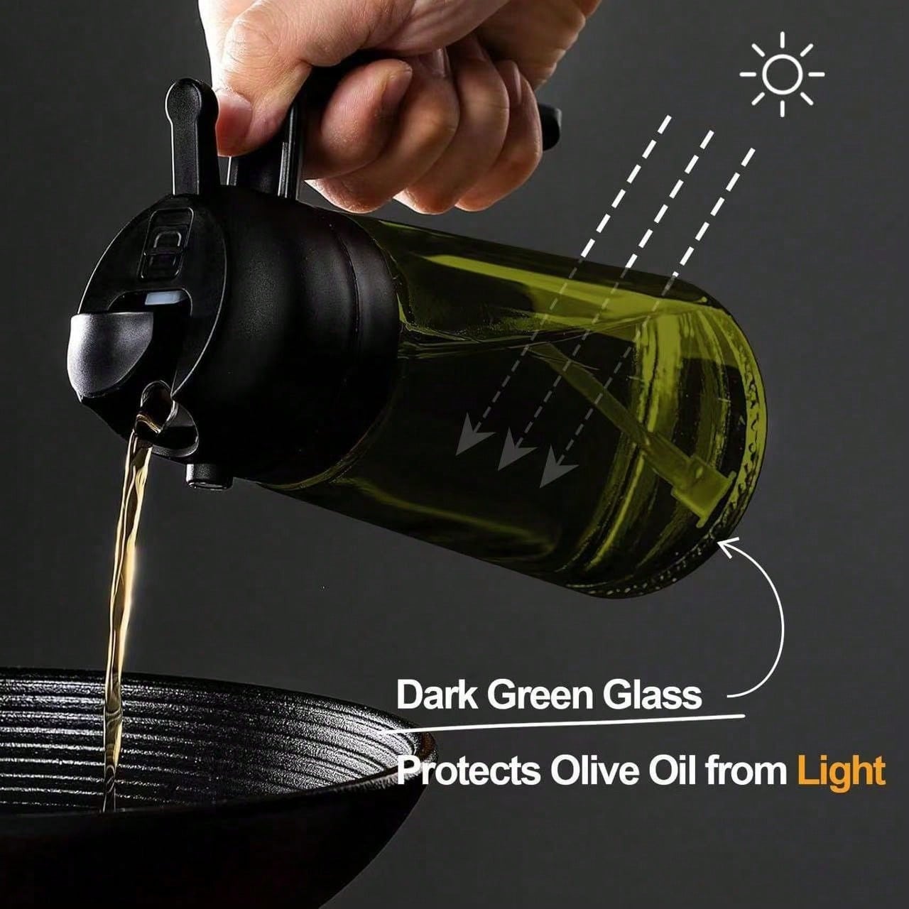 High Grade Olive Oil Dispenser - Kitchen Gadgets Oil Spray recension och pris