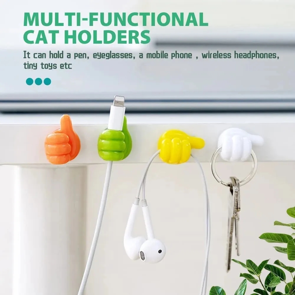 Silicone Thumb Wall Hook Cable - Kitchen Gadgets Holder recension och pris