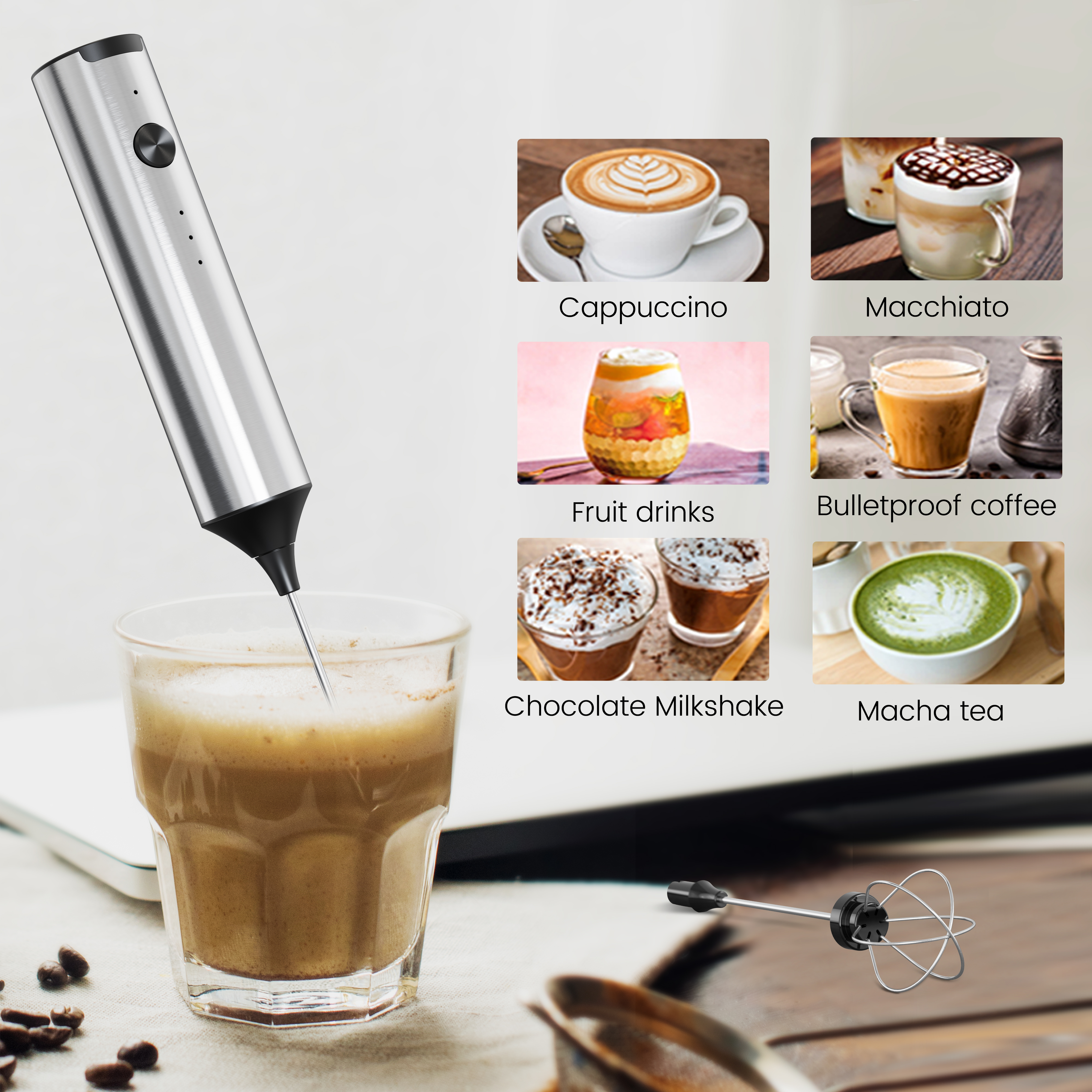 Cliton Stainless Steel Mini Au - Milk Frother recension och pris