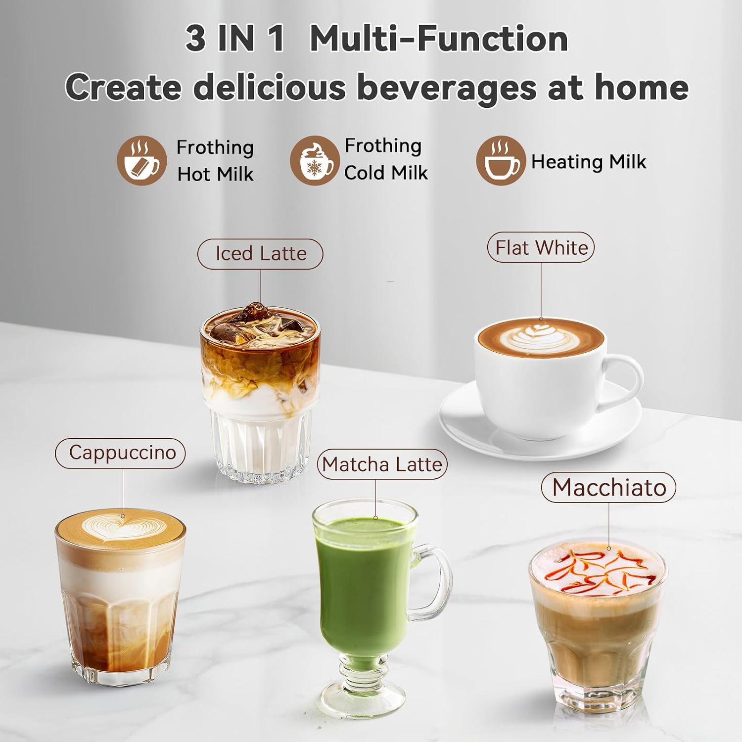 Electric Milk Frother Stainles - Milk Frother recension och pris