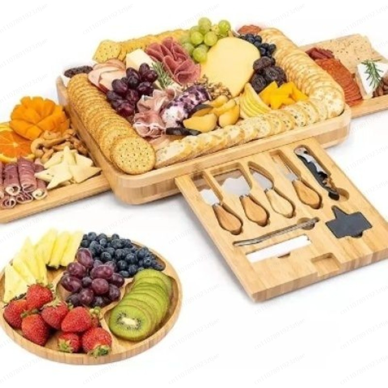 3-Drawer Bamboo Cheese & Cutti - Bamboo Cutting Board recension och pris