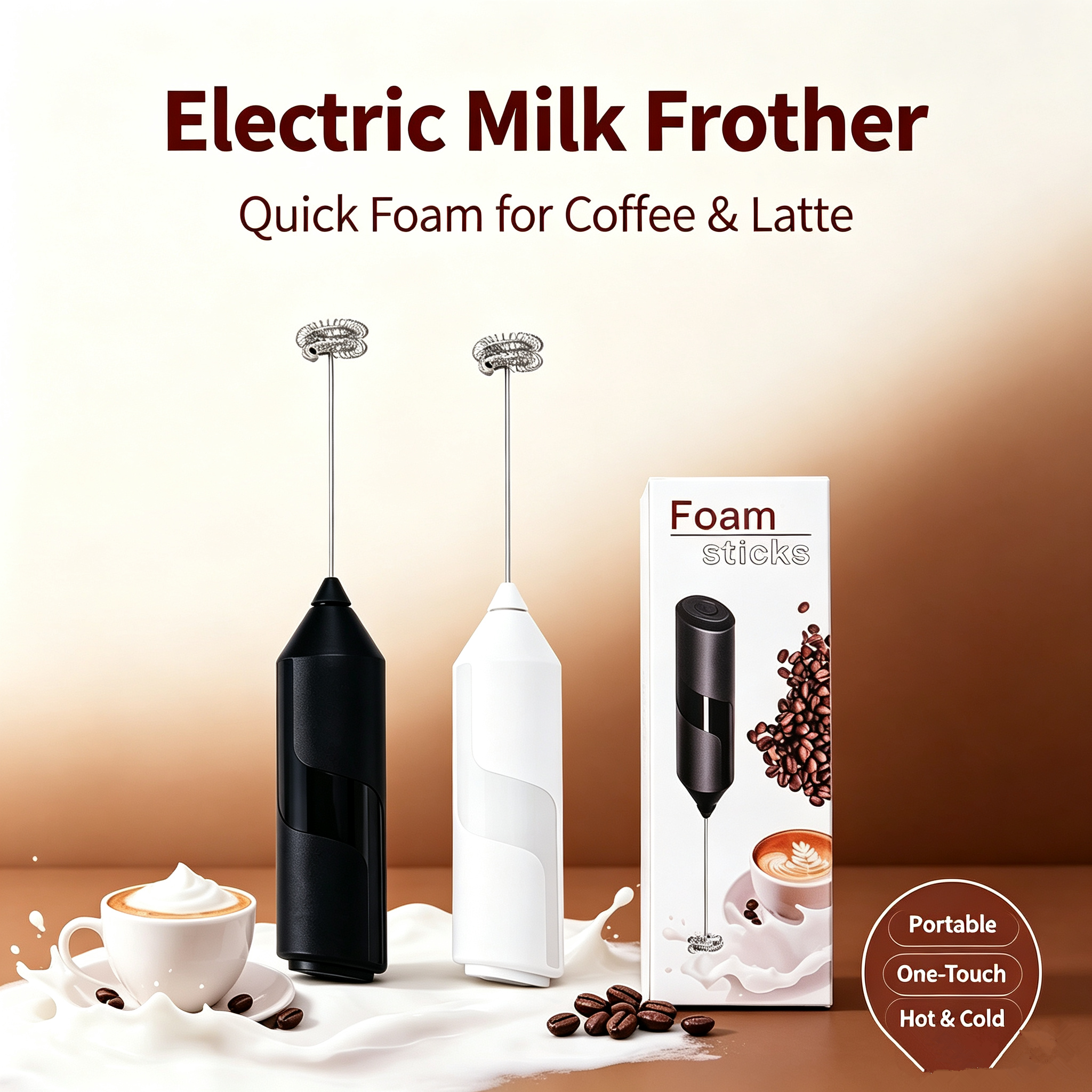 Milk Wireless Foamer Coffee Wh - Milk Frother recension och pris