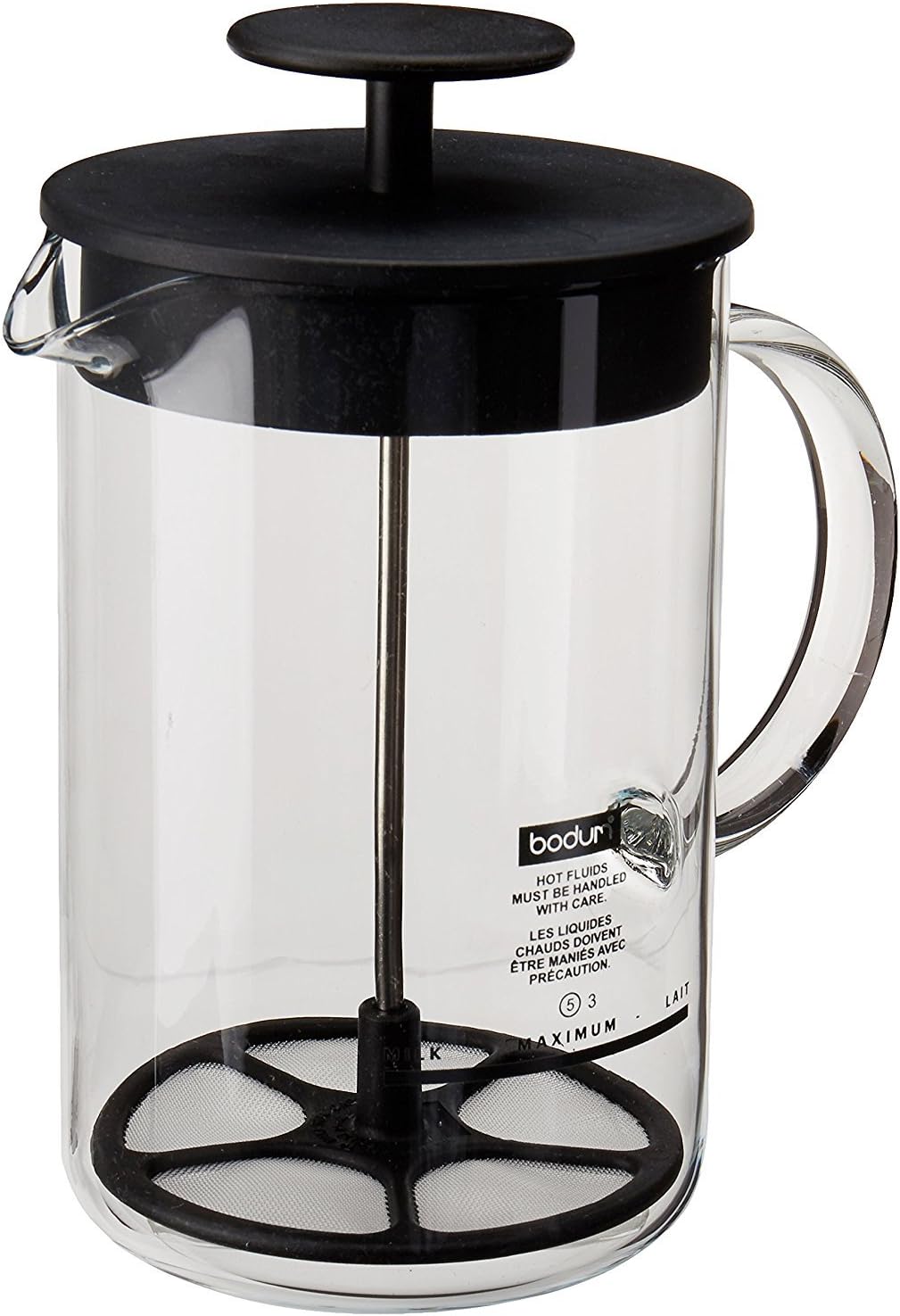 Manual Milk Frother, 8 oz, Bla - Milk Frother recension och pris
