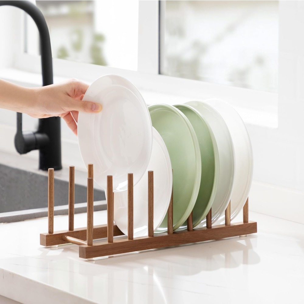 Acacia Wood Dish Drying Rack S - Bamboo Cutting Board recension och pris
