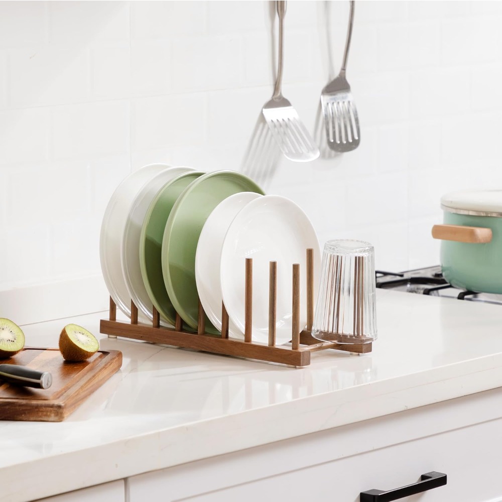 Acacia Wood Dish Drying Rack S - Bamboo Cutting Board recension och pris