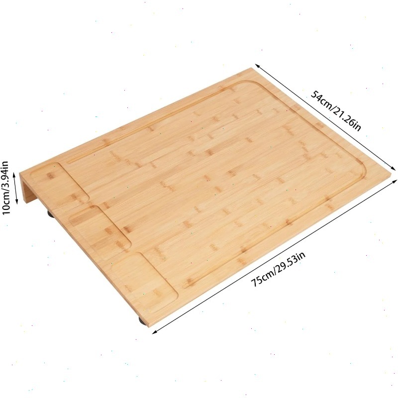 Large Bamboo Stove Top Cover w - Bamboo Cutting Board recension och pris