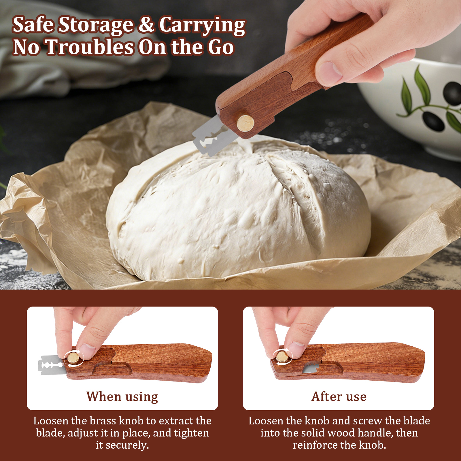 Bread Lame Sourdough Scorer To - Kitchen Gadgets Baking recension och pris