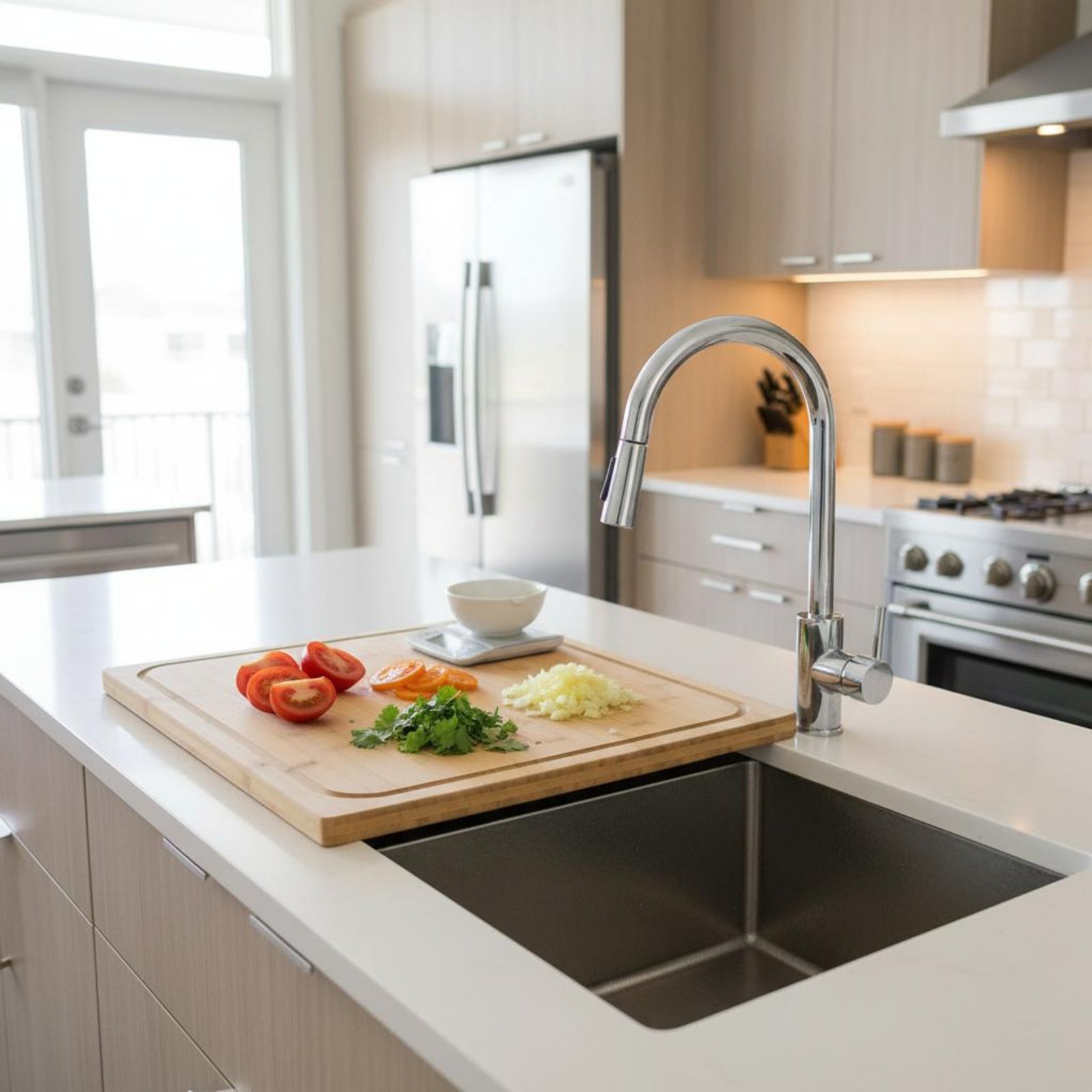 Over the Sink Cutting Board Mu - Bamboo Cutting Board recension och pris