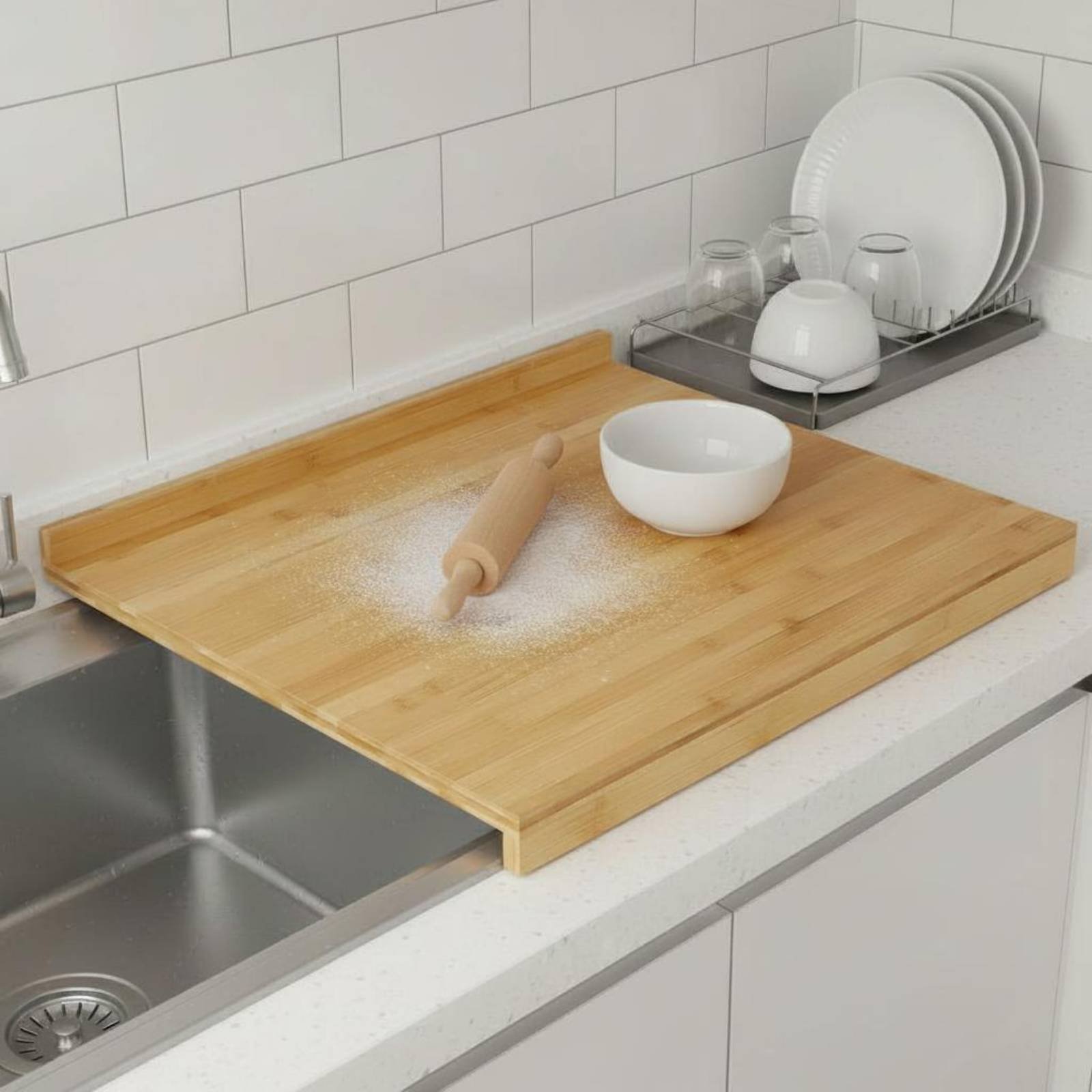 Over the Sink Cutting Board Mu - Bamboo Cutting Board recension och pris