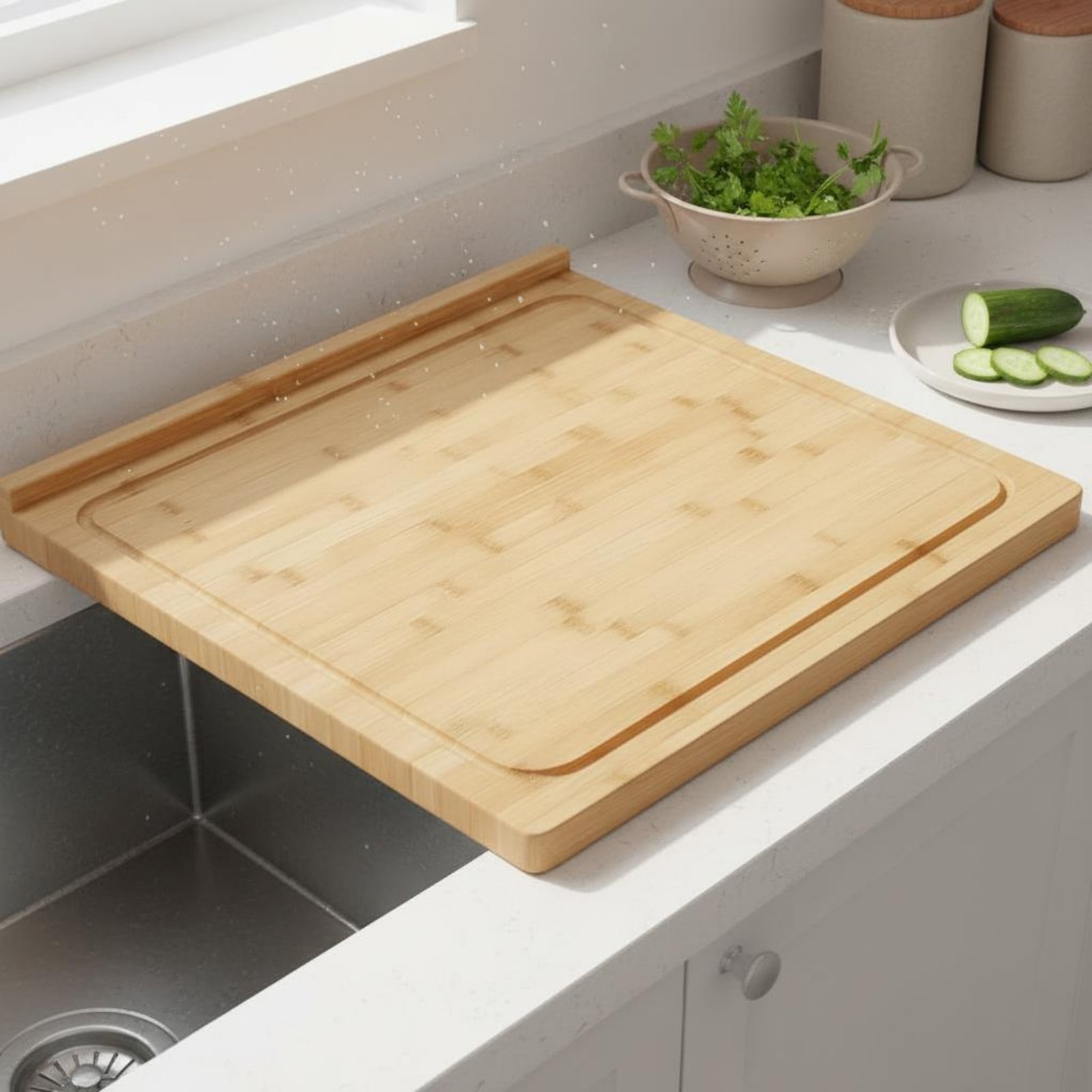 Over the Sink Cutting Board Mu - Bamboo Cutting Board recension och pris