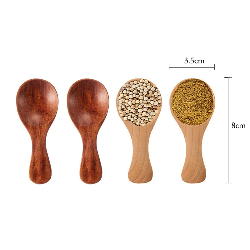 4Pcs Mini Wooden Spoons Small  - Kitchen Gadgets For Small Kitchens recension och pris