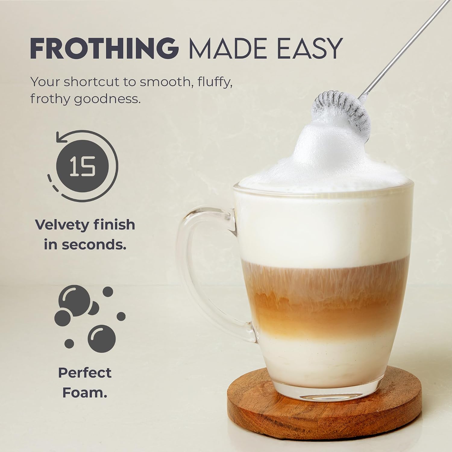 Milk Frother Wand, Handheld St - Milk Frother recension och pris