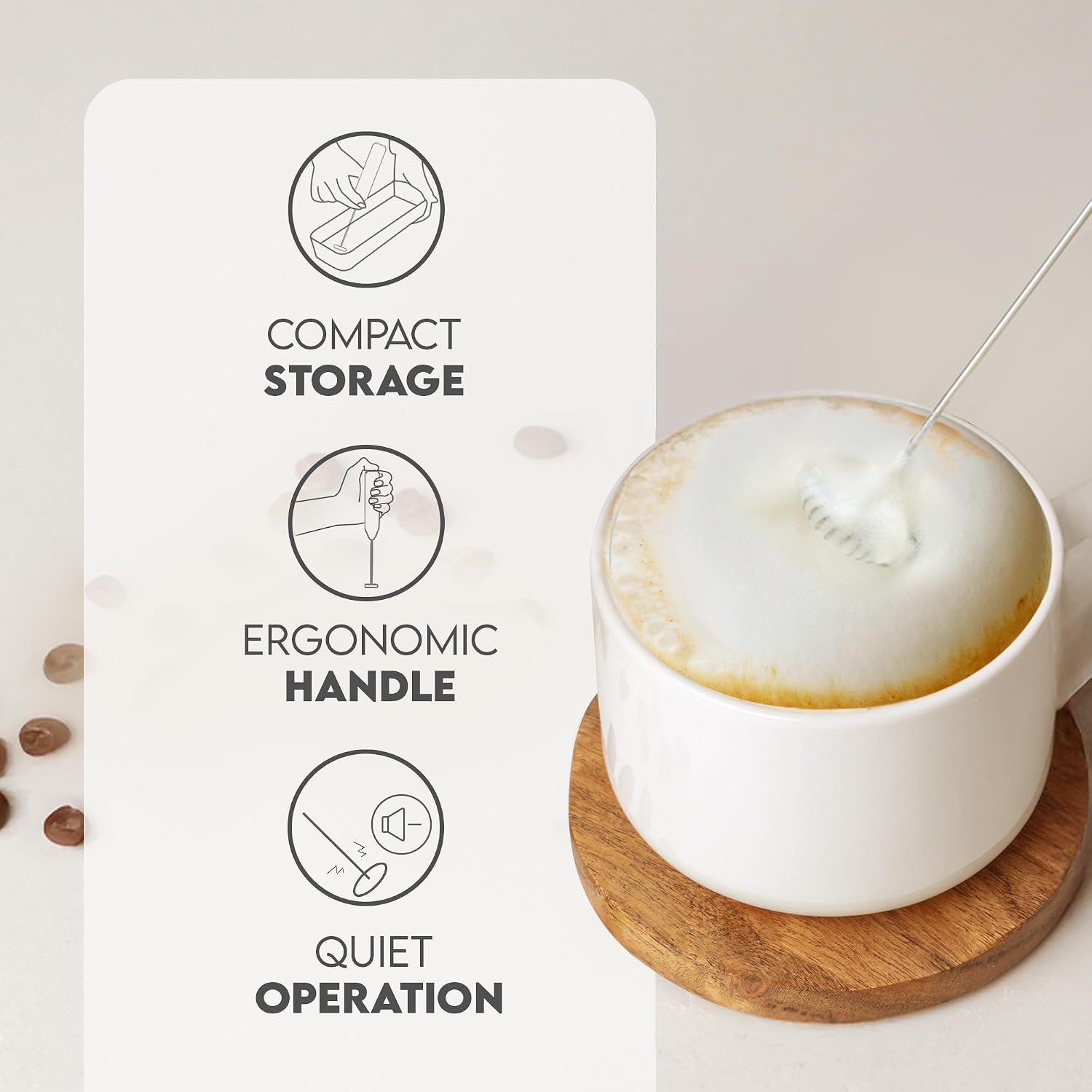 Milk Frother Wand, Handheld St - Milk Frother recension och pris