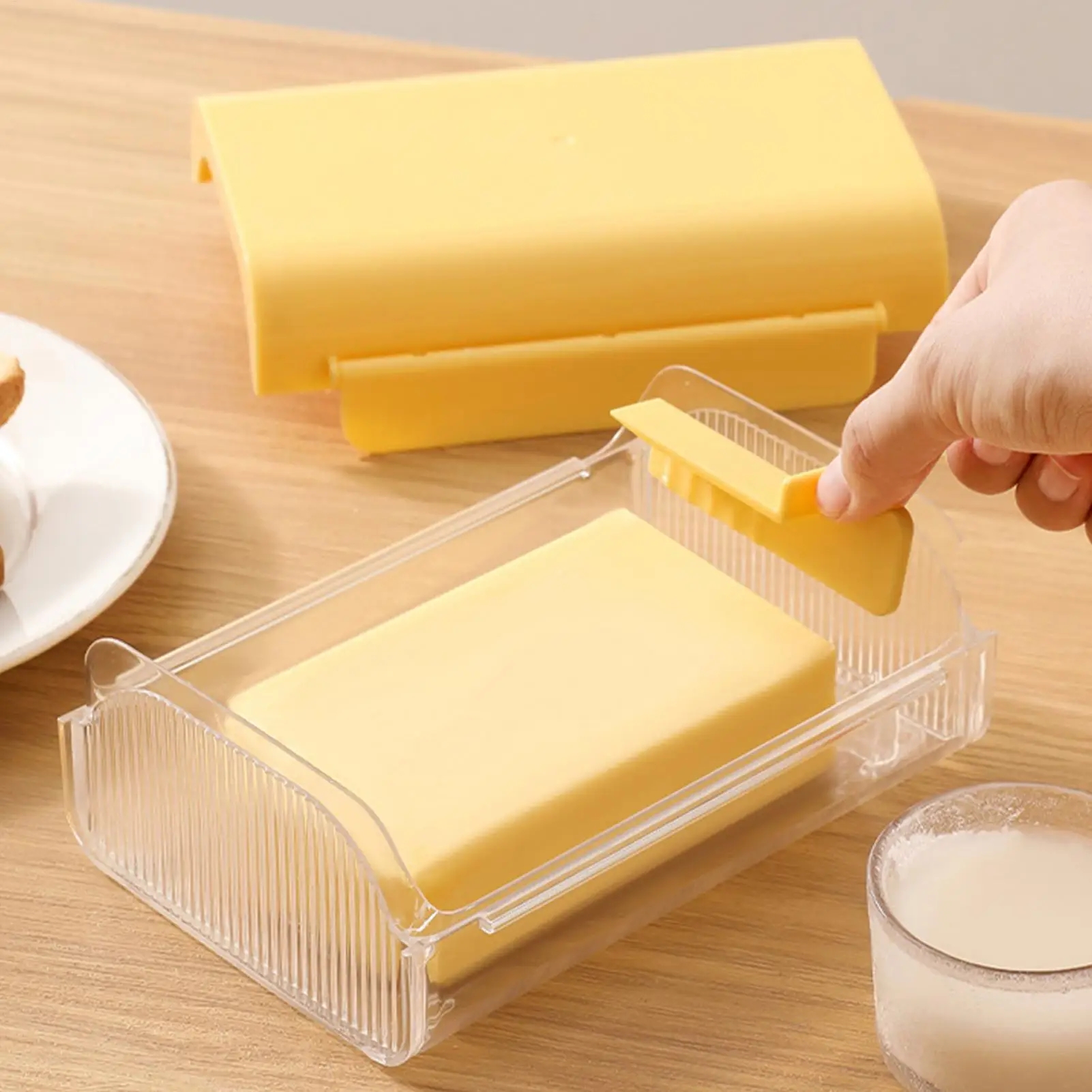 Airtight Butter Dish with Buil - Kitchen Gadgets Built In recension och pris