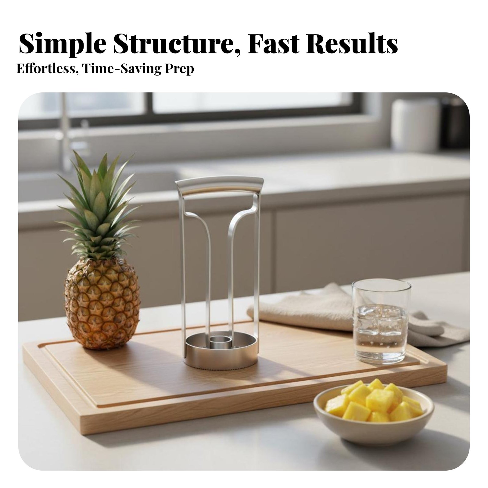 Stainless Steel Pineapple Cutt - Kitchen Gadgets Save Time recension och pris
