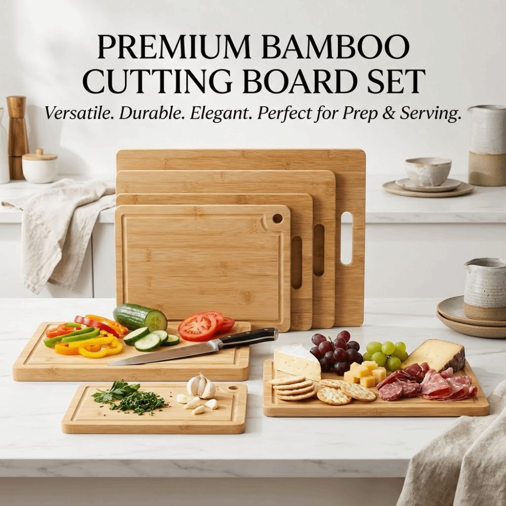 Eco-Friendly Bamboo Wooden Cut - Bamboo Cutting Board recension och pris