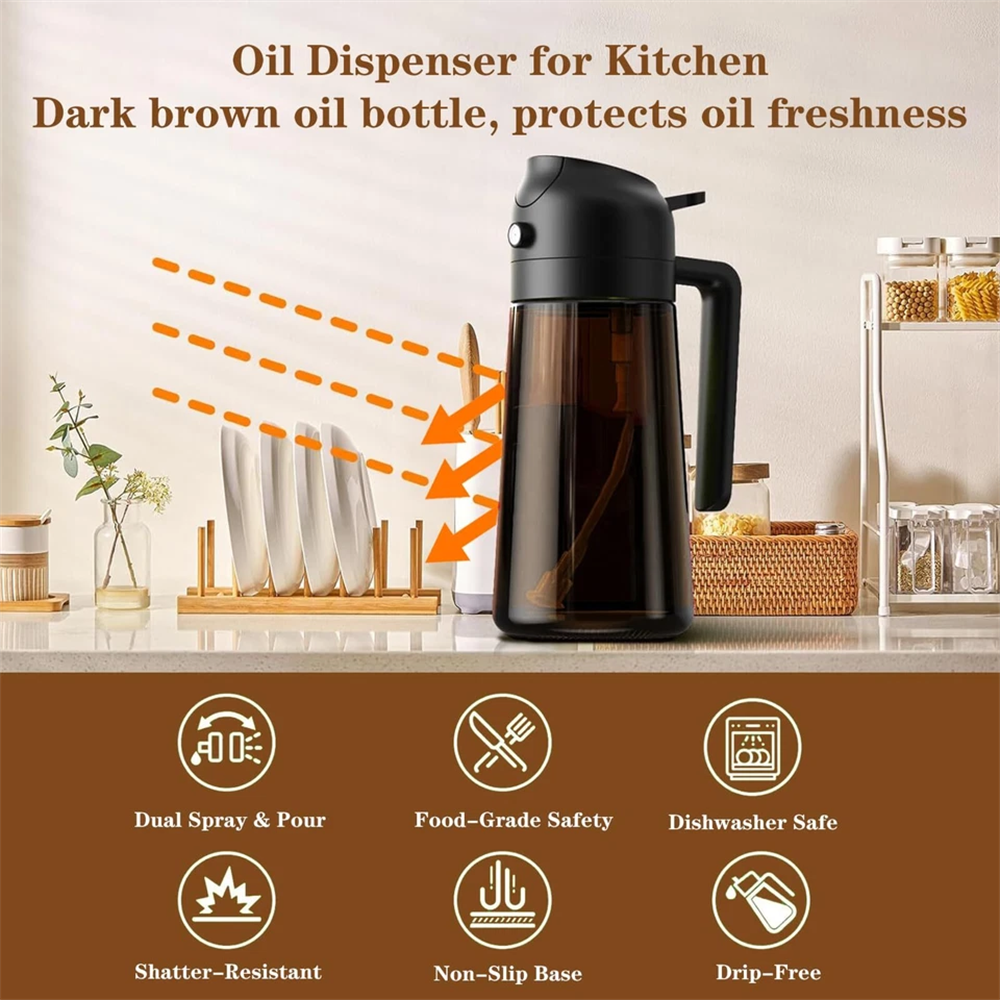 2026 2-in-1 Glass Oil Dispense - Kitchen Gadgets Oil Spray recension och pris