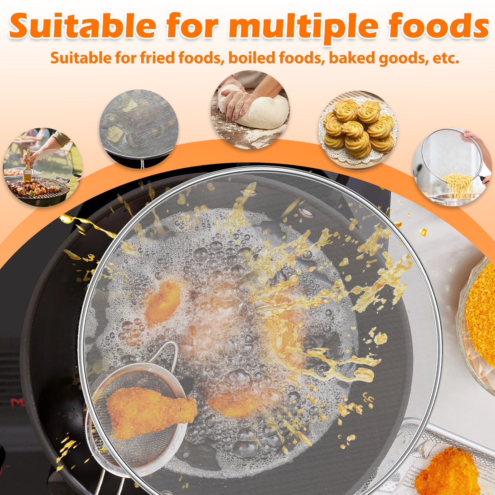 3/4Pcs Splatter Guard Set Stai - Kitchen Handy Gadgets recension och pris